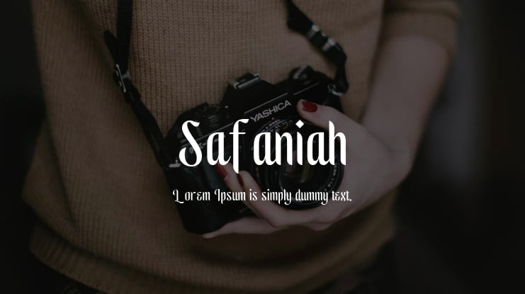 Safaniah Font