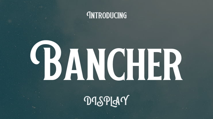 Bancher Font