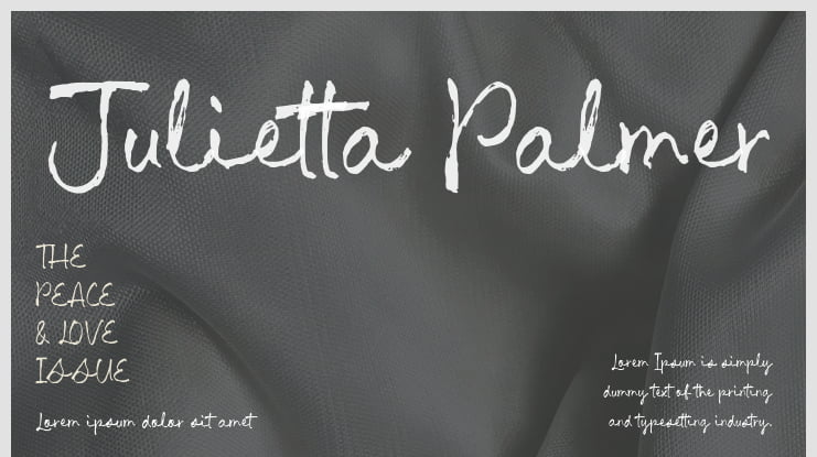 Julietta Palmer Font