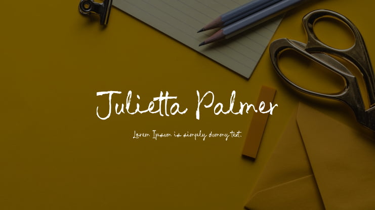 Julietta Palmer Font