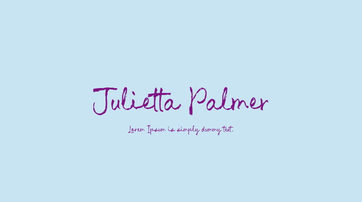 Julietta Palmer Font