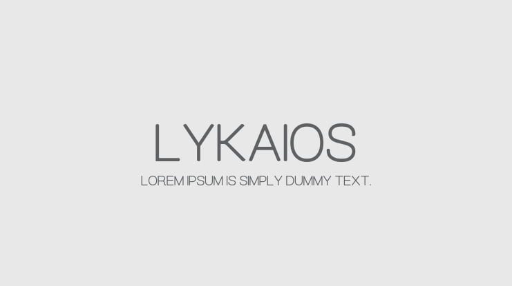 Lykaios Font