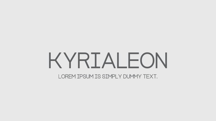 Kyrialeon Font