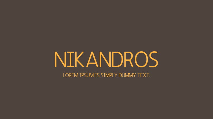 Nikandros Font