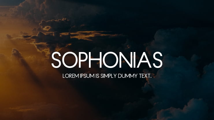 Sophonias Font