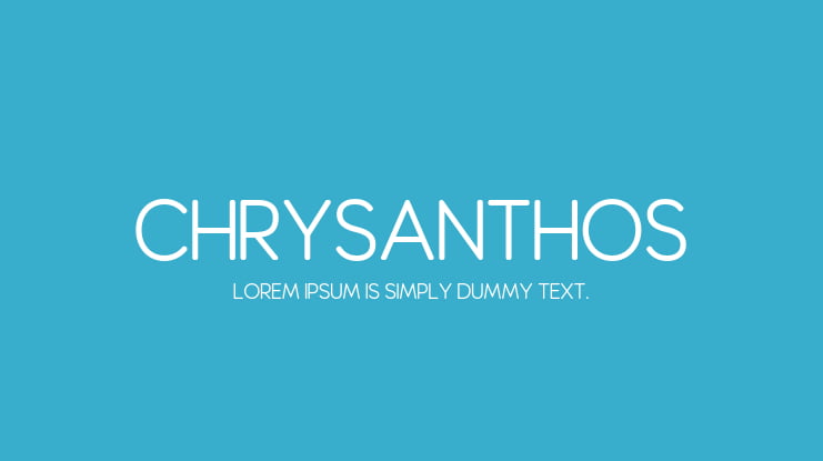 Chrysanthos Font