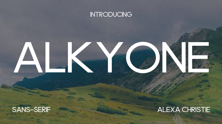 Alkyone Font