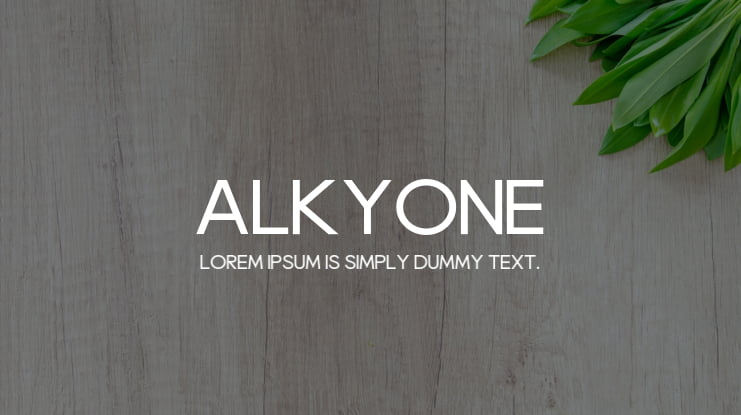 Alkyone Font