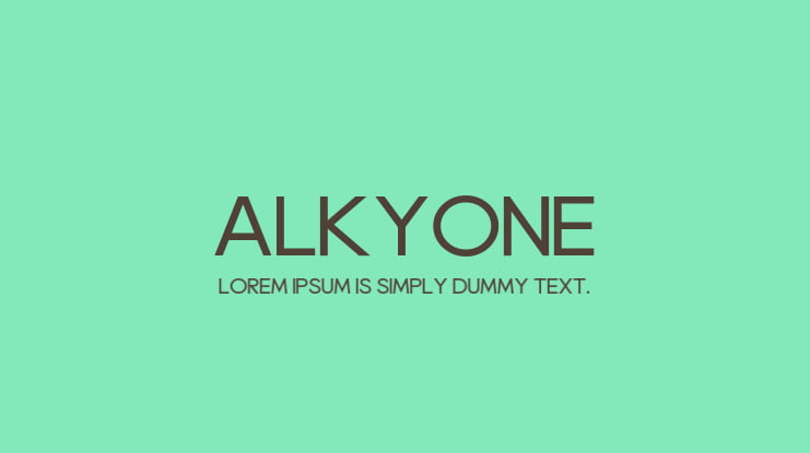 Alkyone Font