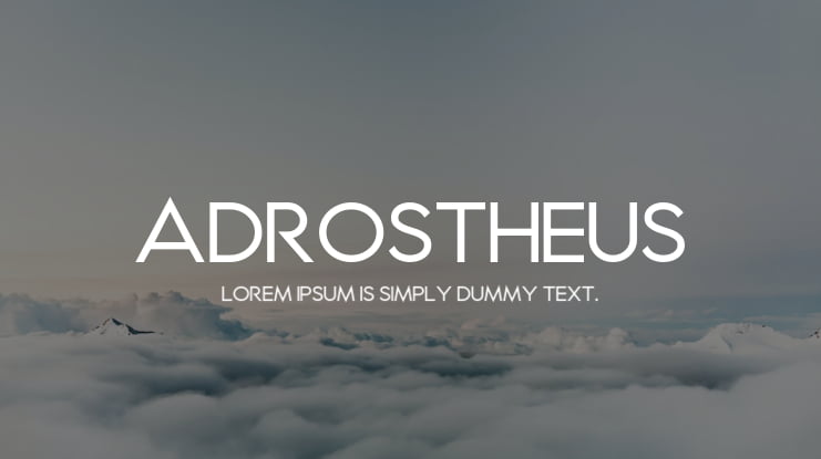 Adrostheus Font