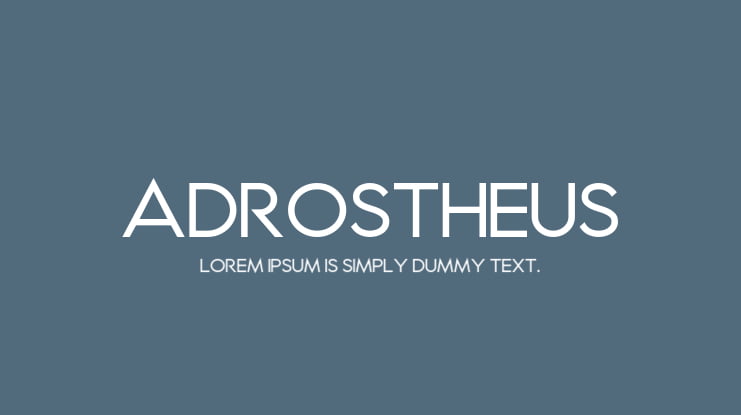 Adrostheus Font