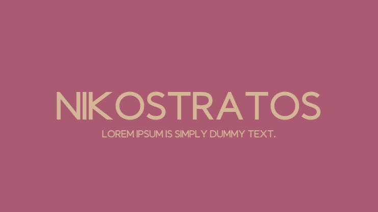 Nikostratos Font