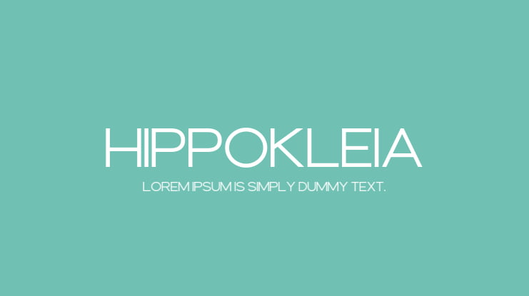 Hippokleia Font