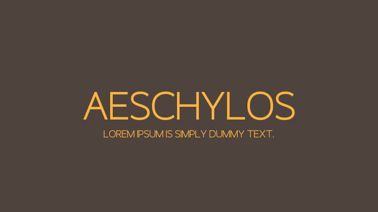 Aeschylos Font