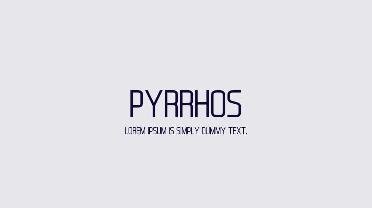 Pyrrhos Font