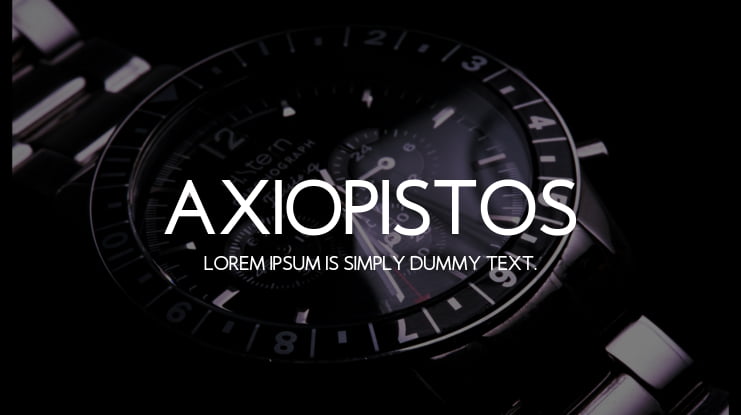 Axiopistos Font