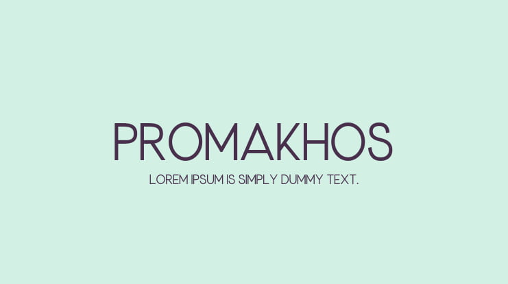 Promakhos Font