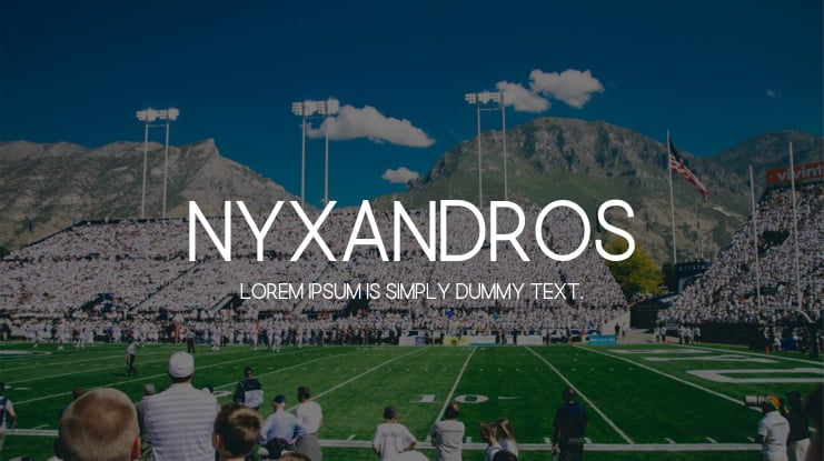 Nyxandros Font