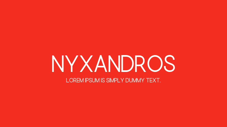 Nyxandros Font