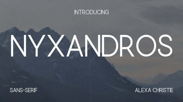 Nyxandros Font