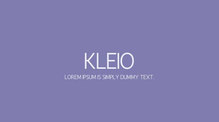 Kleio Font