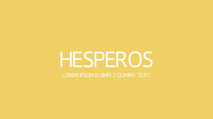 Hesperos Font