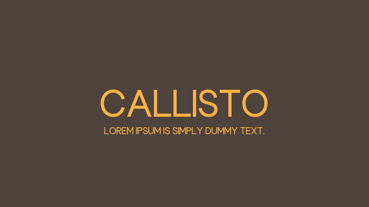 Callisto Font