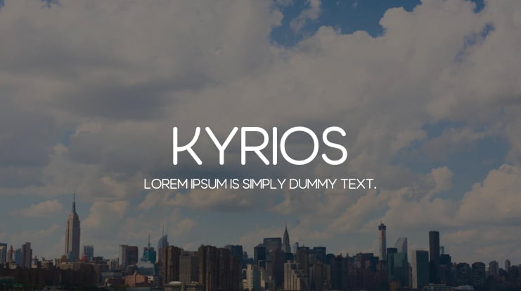 Kyrios Font