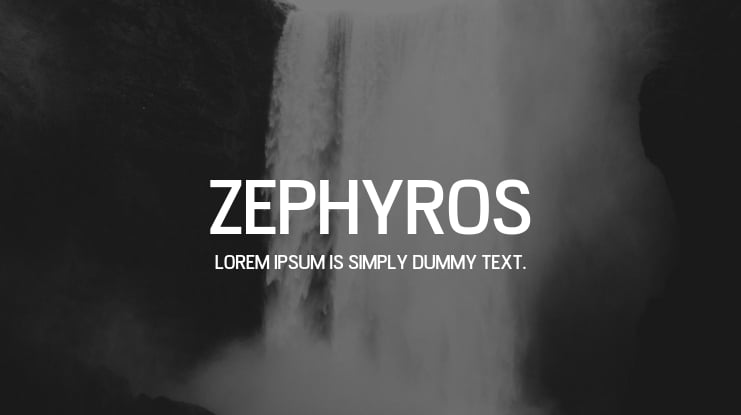 Zephyros Font