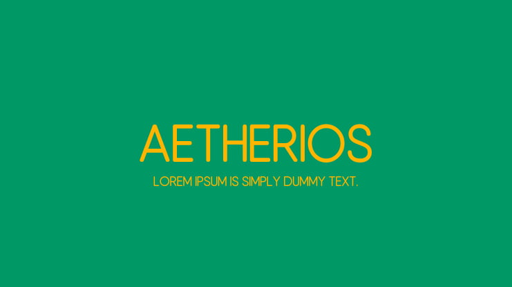 Aetherios Font