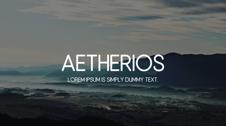 Aetherios Font