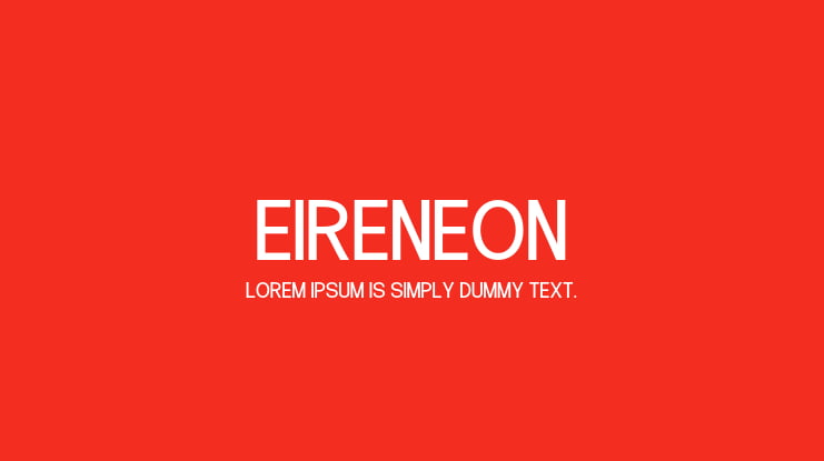 Eireneon Font