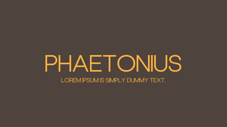 Phaetonius Font