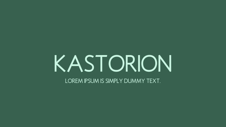 Kastorion Font