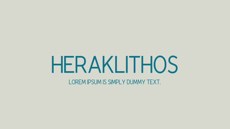 Heraklithos Font