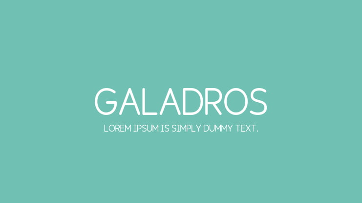 Galadros Font