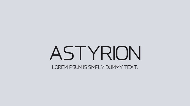 Astyrion Font