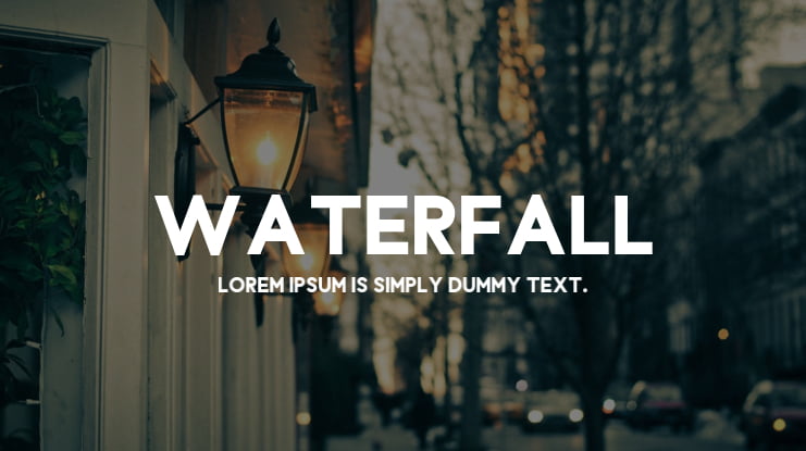 Waterfall Font