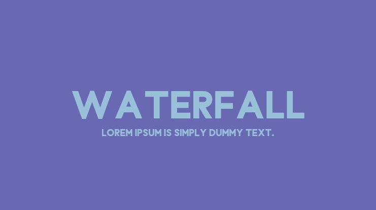 Waterfall Font