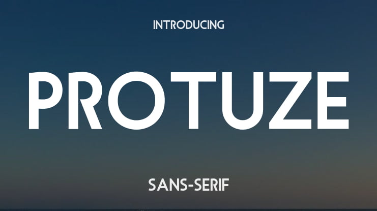 Protuze Font