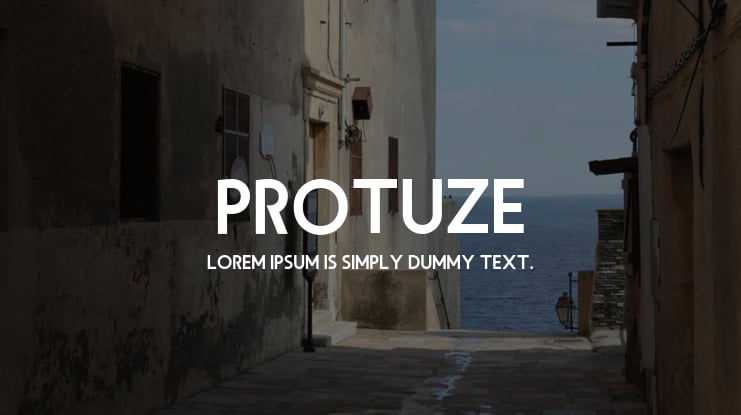 Protuze Font