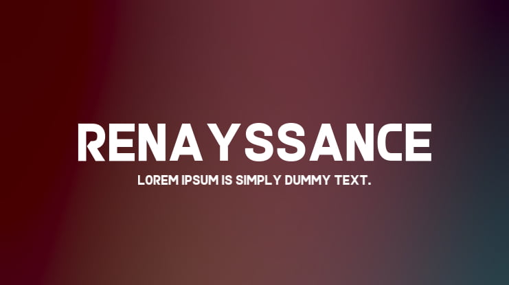 Renayssance Font