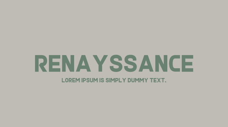 Renayssance Font