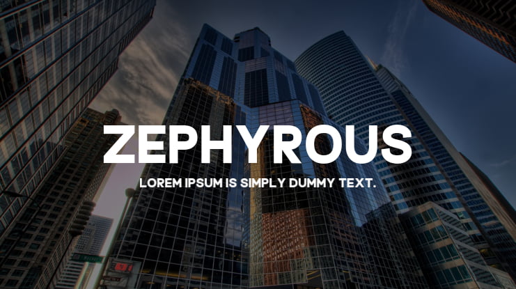 Zephyrous Font