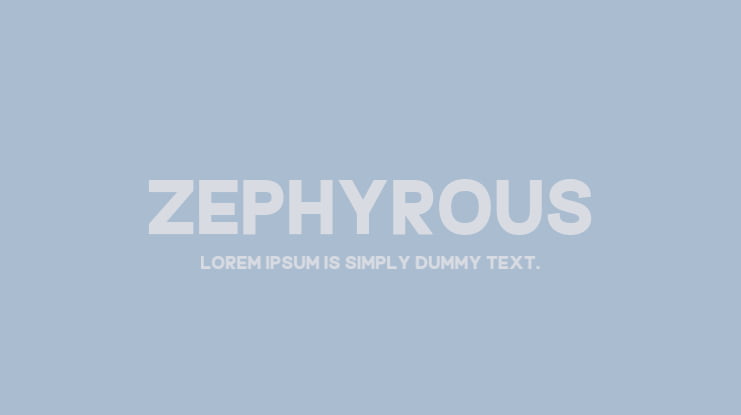 Zephyrous Font