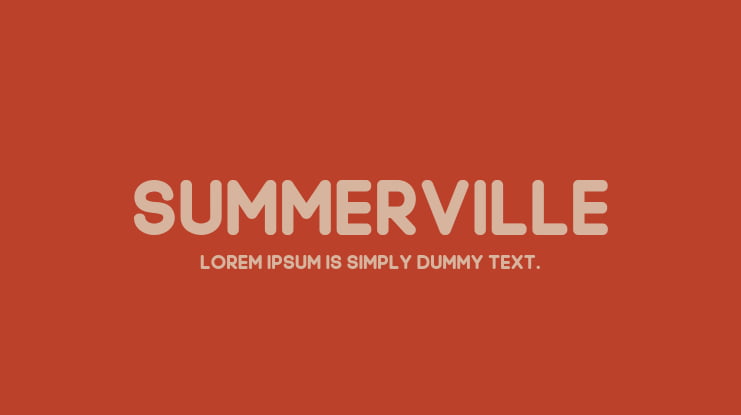 Summerville Font