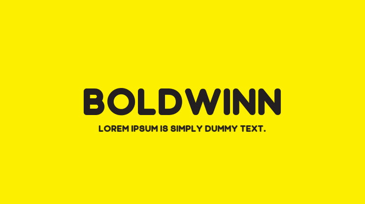 Boldwinn Font