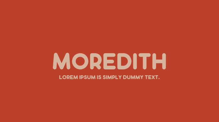 Moredith Font