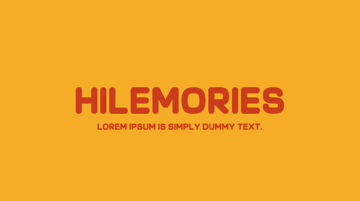 Hilemories Font