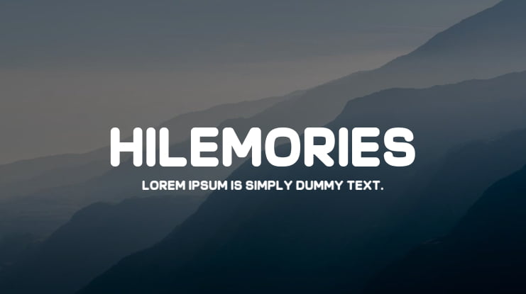 Hilemories Font